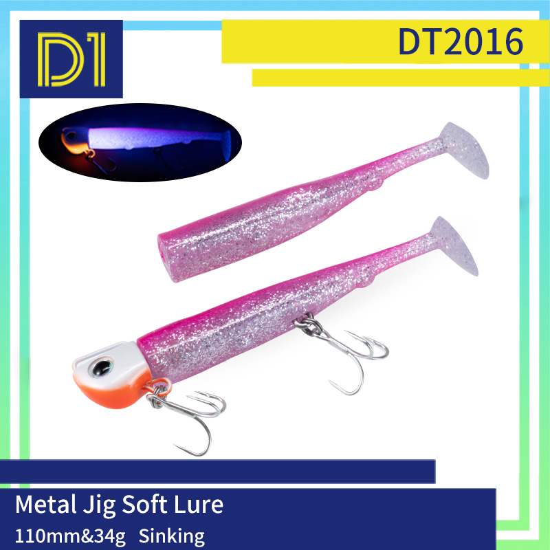 Fishing Hook Treble - D1 110mm 34g Sinkender Metall-Jig Weicher