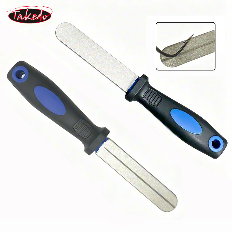 Fishing Hook Size - TAKEDO 150MM 40G Diamant-Haken-Schärfer Angelzubehör Schleifwerkzeug