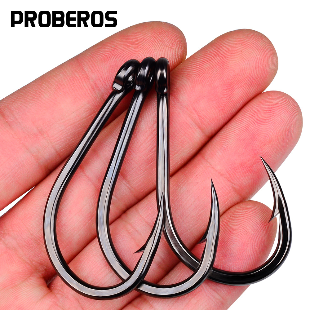 Fishing Hook Assortment - 10 Stück Angelhaken aus Kohlenstoffstahl mit