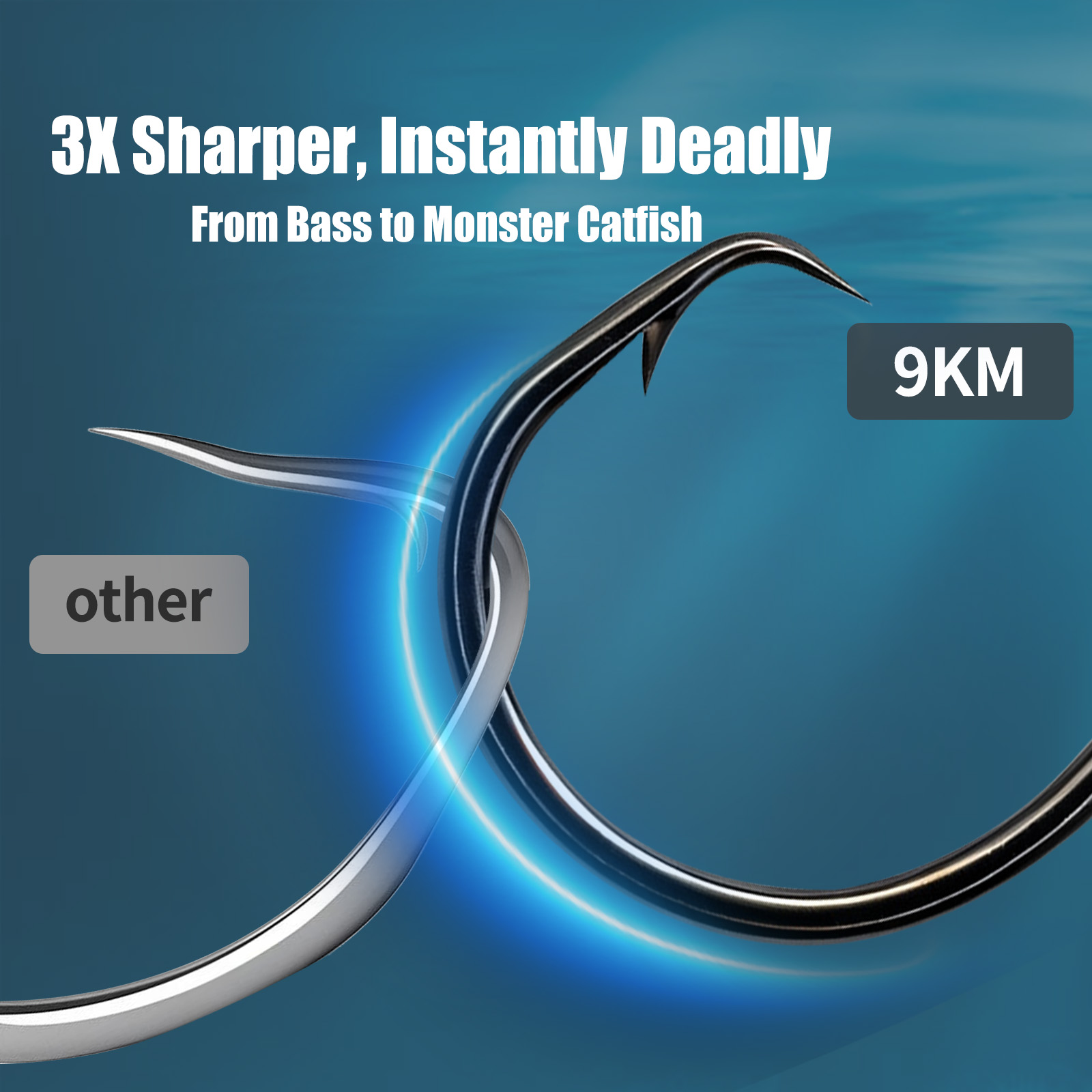 9 km Angelkreishaken, 25–50 St – Fishing Hook Offset Bewertung und Preis