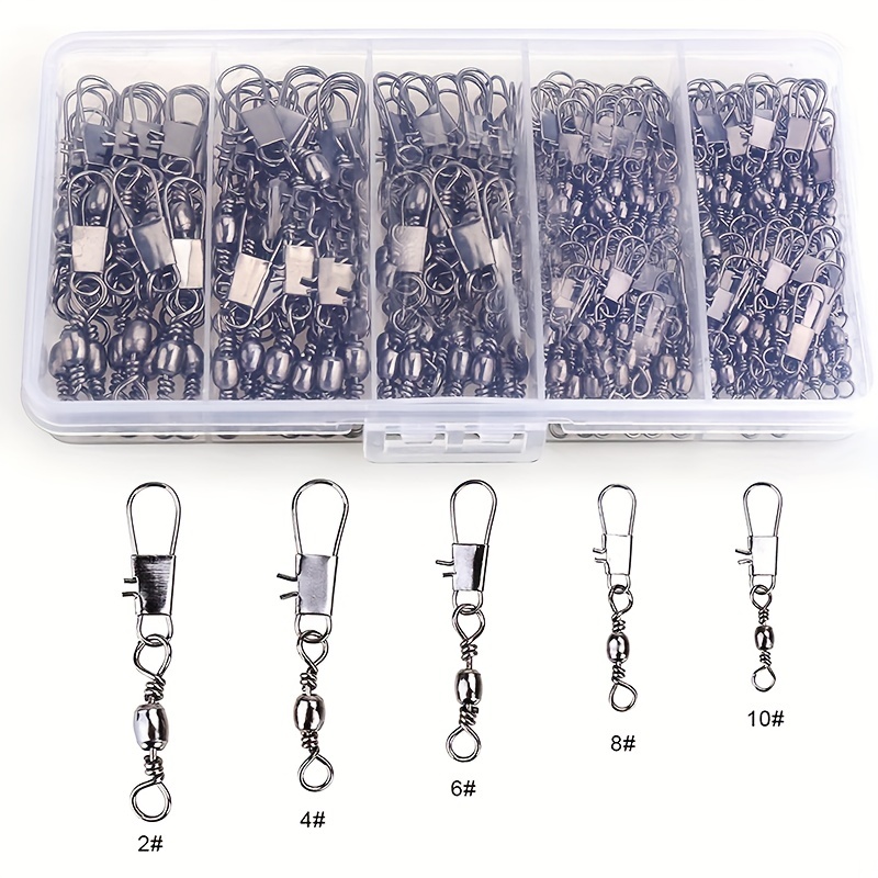 50/200 Stück Barrel-Snap-Wirbe – Fishing Hook Offset Bewertung und Preis