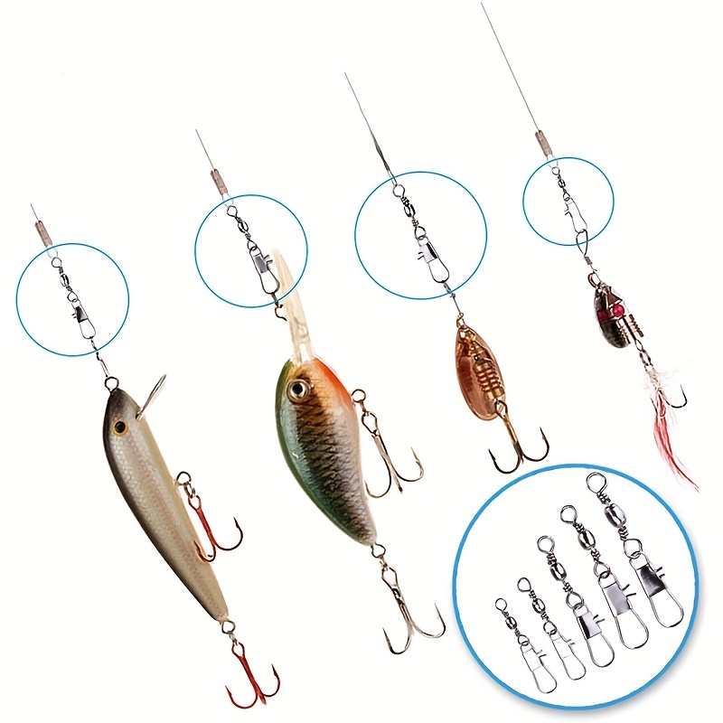 50/200 Stück Barrel-Snap-Wirbe – Fishing Hook Offset Bewertung und Preis